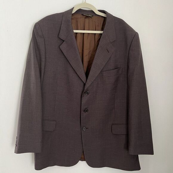 sartorio Italiana Brown Sport Coat Made In Italy Sz‎ 50 Chest Luxury